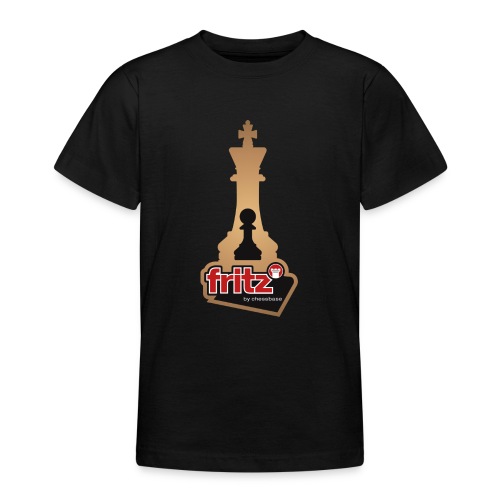 Fritz 19 Chess King and Pawn - Teenage T-Shirt