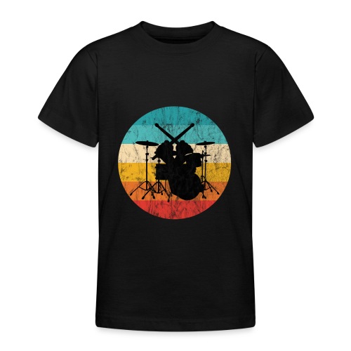 Schlagzeug Drumsticks crossed Schlagzeuger - Teenager T-Shirt