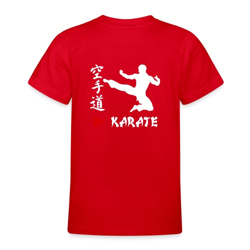 Karate weiss - Teenager T-Shirt