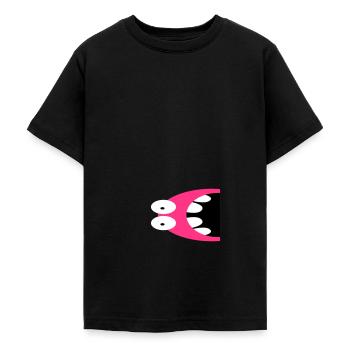 yap face Monster - T-shirt Ado - noir - Devant - AI Model Teenager Male light (155cm)
