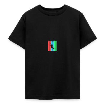 squash - Teenage T-Shirt - black - Front - AI Model Teenager Male light (155cm)