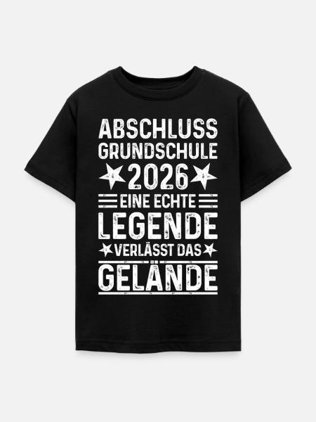 Grundschule Abschluss 2026 - Teenager T-Shirt - Schwarz
