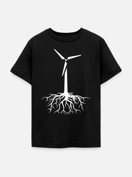 Windkraft - Teenager T-Shirt - Schwarz