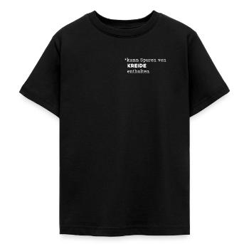 Kann Spuren von Kreide enthalten Lehrerin Bouldern - Teenager T-Shirt - Schwarz - Vorne - AI Model Teenager Male light (155cm)