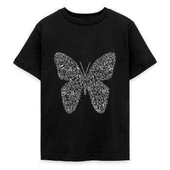Schmetterling aus Fahrrädern Fahrrad - Teenager T-Shirt - Schwarz - Vorne - AI Model Teenager Male light (155cm)