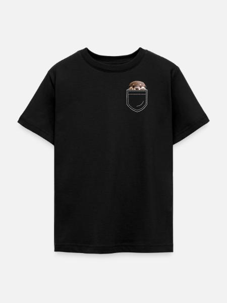 Otter - Teenager T-Shirt - Schwarz