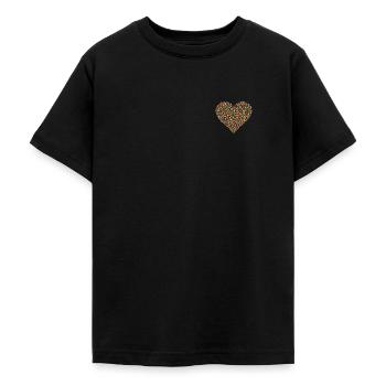 Konfetti Herz - Teenager T-Shirt - Schwarz - Vorne - AI Model Teenager Male light (155cm)