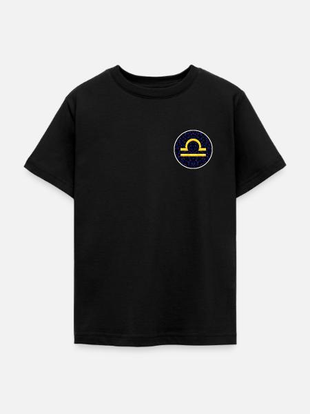 Libra - Teenager T-Shirt - Schwarz