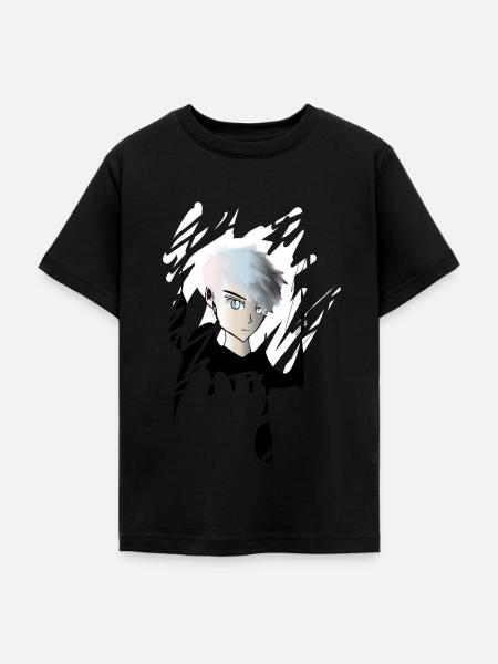 Junge im Animestyle - Teenager T-Shirt - Schwarz