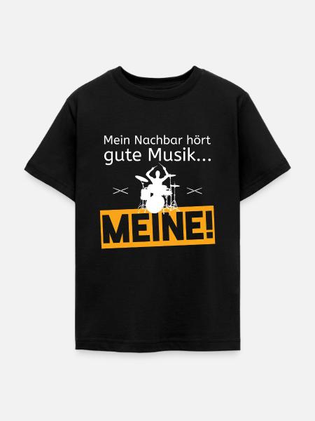 Schlagzeug - gute Musik - Teenager T-Shirt - Schwarz