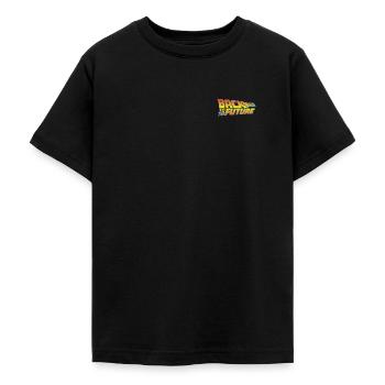 Zurück In Die Zukunft Logo - Teenager T-Shirt - Schwarz - Vorne - AI Model Teenager Male light (155cm)