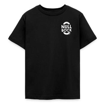 Null Bock (weiss) - Teenager T-Shirt - Schwarz - Vorne - AI Model Teenager Male light (155cm)