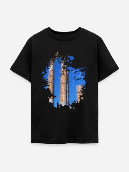 Säulen - Teenager T-Shirt - Schwarz