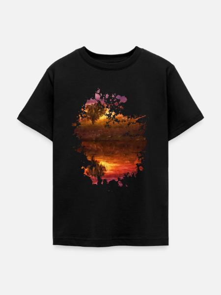 Sonne - Teenager T-Shirt - Schwarz