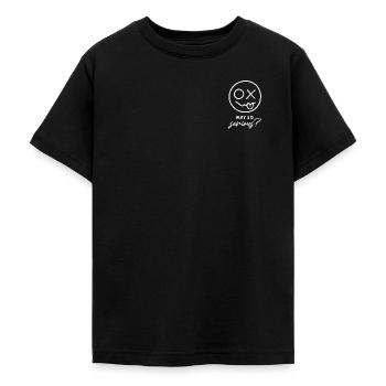 Why so serious? (white) - Teenage T-Shirt - black - Front - AI Model Teenager Male light (155cm)