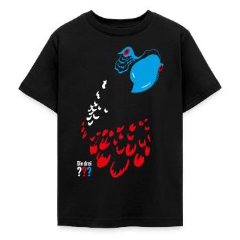 Die Drei ??? Blacky-Design - Teenager T-Shirt - Schwarz - Vorne - AI Model Teenager Male light (155cm)
