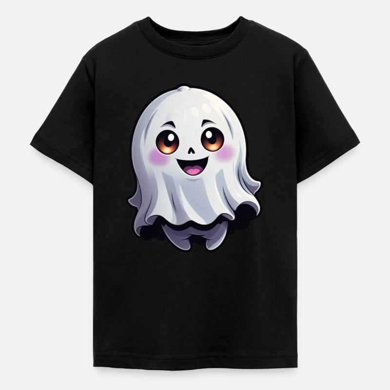 Joyeux Halloween Ghost Ghost - T-shirt Ado - noir