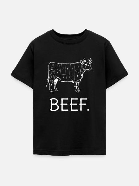 Fleisch - Teenager T-Shirt - Schwarz