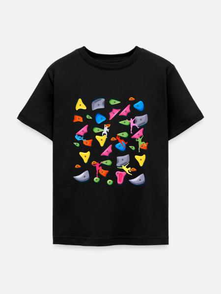 Bouldern Klettern Boulderer Boulder - Teenager T-Shirt - Schwarz