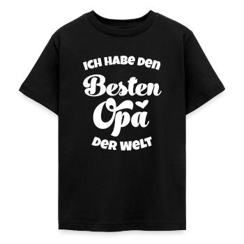Bester Opa der Welt Großvater Opa Opi Großvater - Teenager T-Shirt - Schwarz - Vorne - AI Model Teenager Male light (155cm)