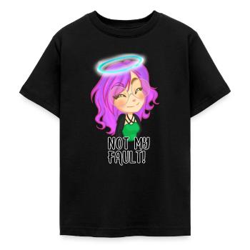 Runty - Nicht meine Schuld! - Teenager T-Shirt - Schwarz - Vorne - AI Model Teenager Male light (155cm)