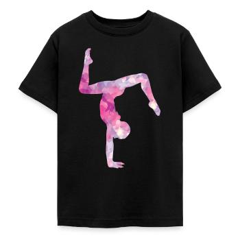Gymnastik und Turnen - Teenager T-Shirt - Schwarz - Vorne - AI Model Teenager Male light (155cm)