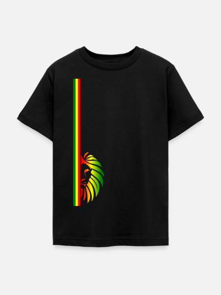 Reggae Lion - Teenager T-Shirt - Schwarz