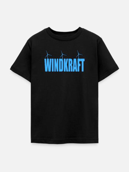 Windkraft Windenergie - Teenager T-Shirt - Schwarz