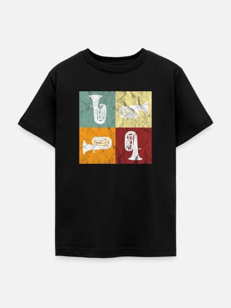 Tuba - Teenager T-Shirt - Schwarz