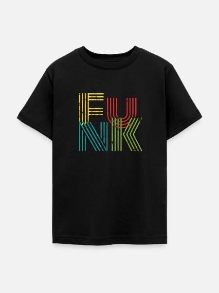 Funk Musik Retro - Teenager T-Shirt - Schwarz
