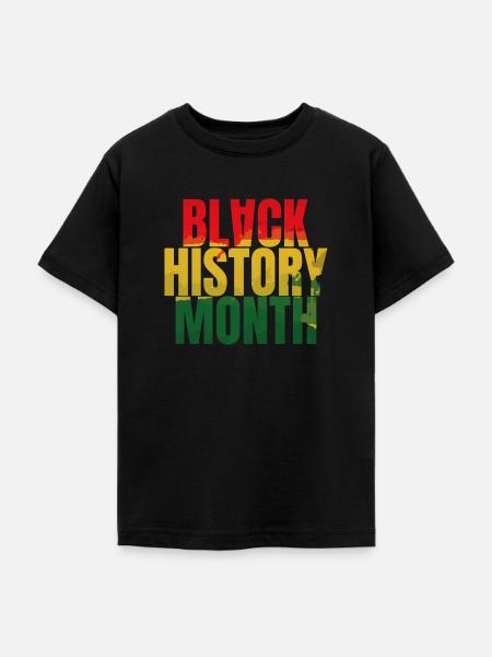Black History Month blm - Teenager T-Shirt - Schwarz