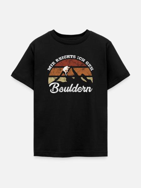 Bouldern Bouldern Bouldern - Teenager T-Shirt - Schwarz