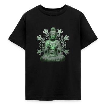 Bouddhisme Méditation Yoga Spiritualité - T-shirt Ado - noir - Devant - AI Model Teenager Male light (155cm)