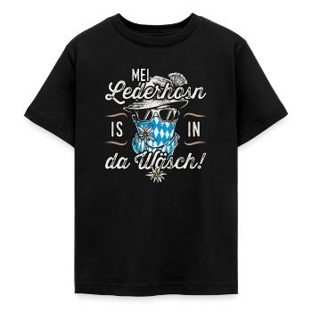 Trachten T-Shirt Herren Trachtenshirt - Teenager T-Shirt - Schwarz - Vorne - AI Model Teenager Male light (155cm)