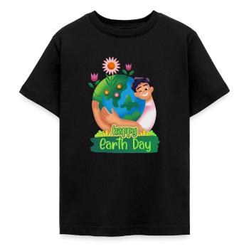 Journée internationale de la Terre - T-shirt Ado - noir - Devant - AI Model Teenager Male light (155cm)