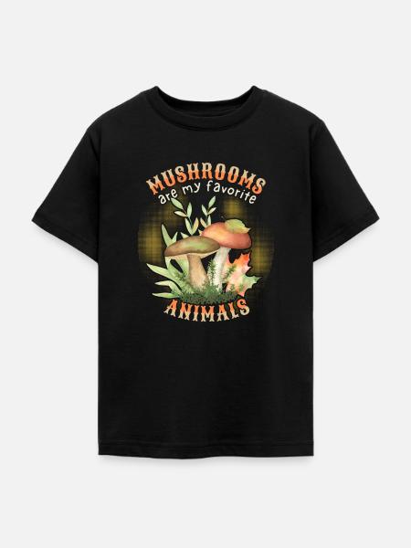 Waldpilze, Pilze, lustiger Spruch - Teenager T-Shirt - Schwarz