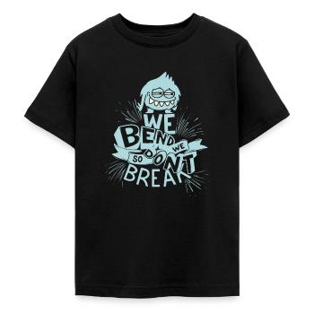 Inspiring saying, motivation monster saying - Teenage T-Shirt - black - Front - AI Model Teenager Male light (155cm)