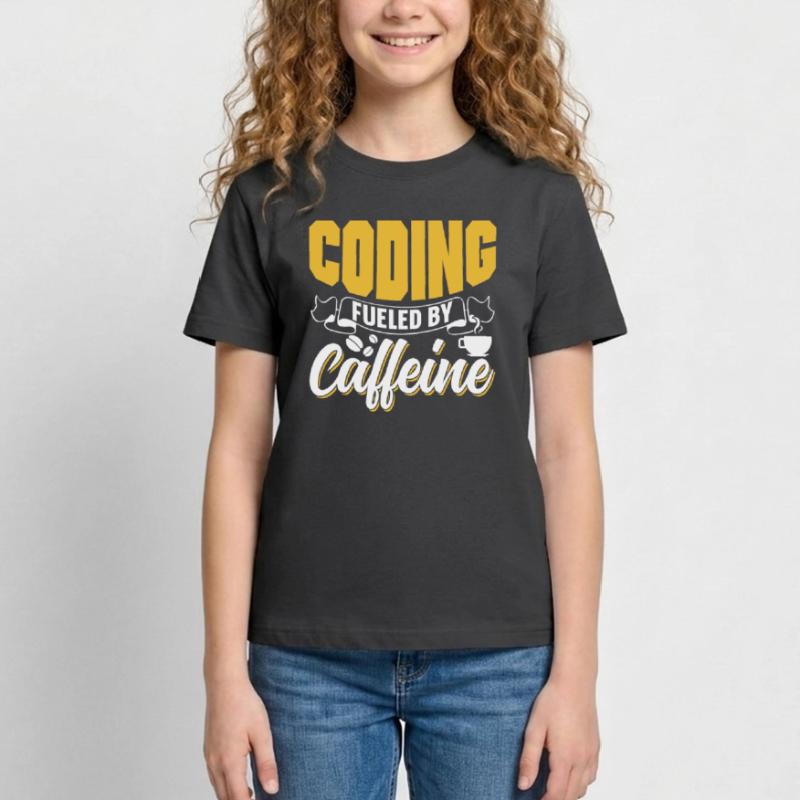 Programmieren Angetrieben Durch Koffein Coding Teenager T-Shirt