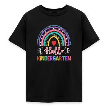 Hallo Kindergarten Tschüss Tagesmutter - Teenager T-Shirt - Schwarz - Vorne - AI Model Teenager Male light (155cm)