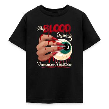 Vampir Blut, Blutsauger lustiger Spruch - Teenager T-Shirt - Schwarz - Vorne - AI Model Teenager Male light (155cm)