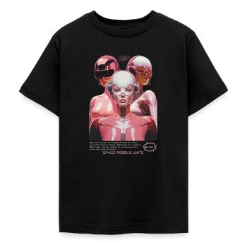 Weltraum Astronauten, Science Fiction Raumfahrer - Teenager T-Shirt - Schwarz - Vorne - AI Model Teenager Male light (155cm)