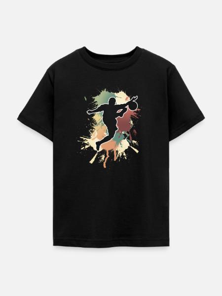 Fußball Fußballer - Teenager T-Shirt - Schwarz