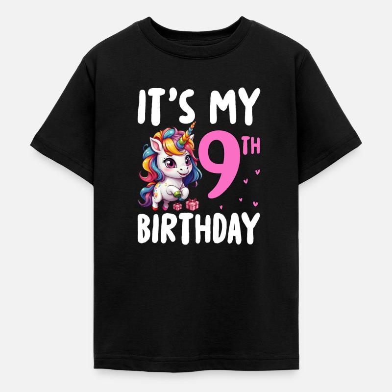 C’est mon 9e anniversaire - T-shirt Ado - noir