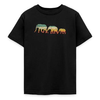 Elefant - Teenager T-Shirt - Schwarz - Vorne - AI Model Teenager Male light (155cm)