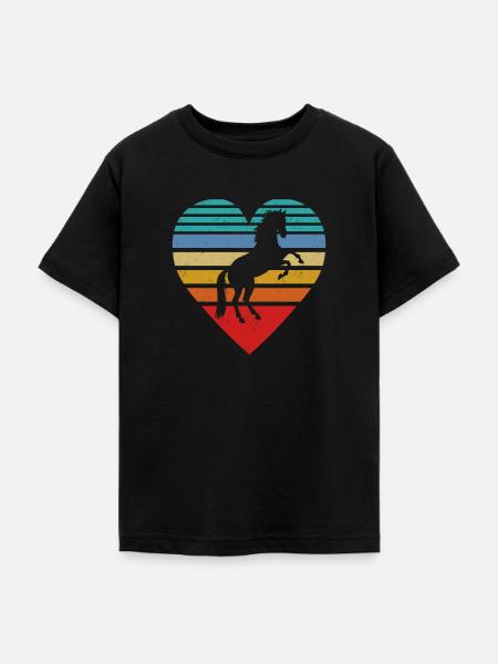 Pferde - Teenager T-Shirt - Schwarz