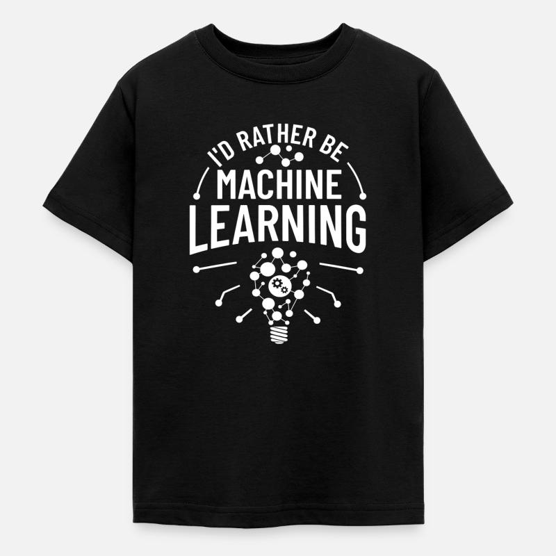 Machine Learning Intelligence Artificielle IA - T-shirt Ado - noir