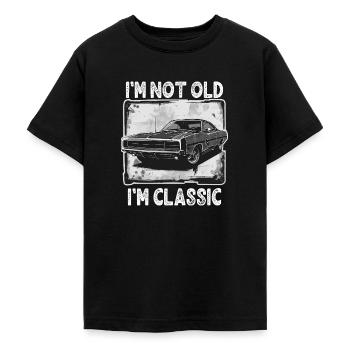 I'm Not Old I'm Classic Vintage Auto Geburtstag - Teenager T-Shirt - Schwarz - Vorne - AI Model Teenager Male light (155cm)