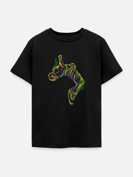 Parkour Backflip - Teenager T-Shirt - Schwarz