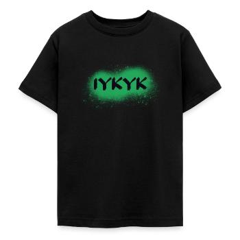 IYKYK - Teenager T-Shirt - Schwarz - Vorne - AI Model Teenager Male light (155cm)