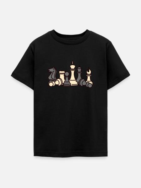 Schach - Teenager T-Shirt - Schwarz